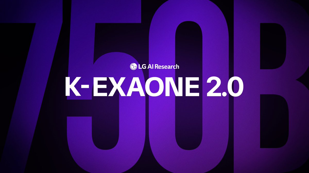LG AI发布750B参数旗舰模型K-EXAONE 2.0
