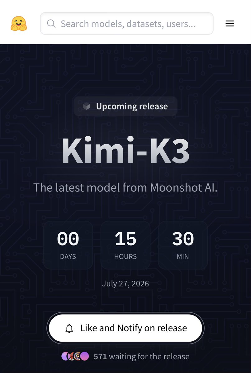 转推关于Kimi k3开源权重