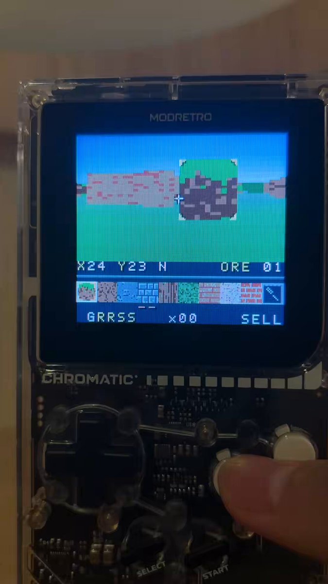 推文分享用 OpenAI 的 Game Boy 做出了 Minecraft,标签 OpenAIDevDay