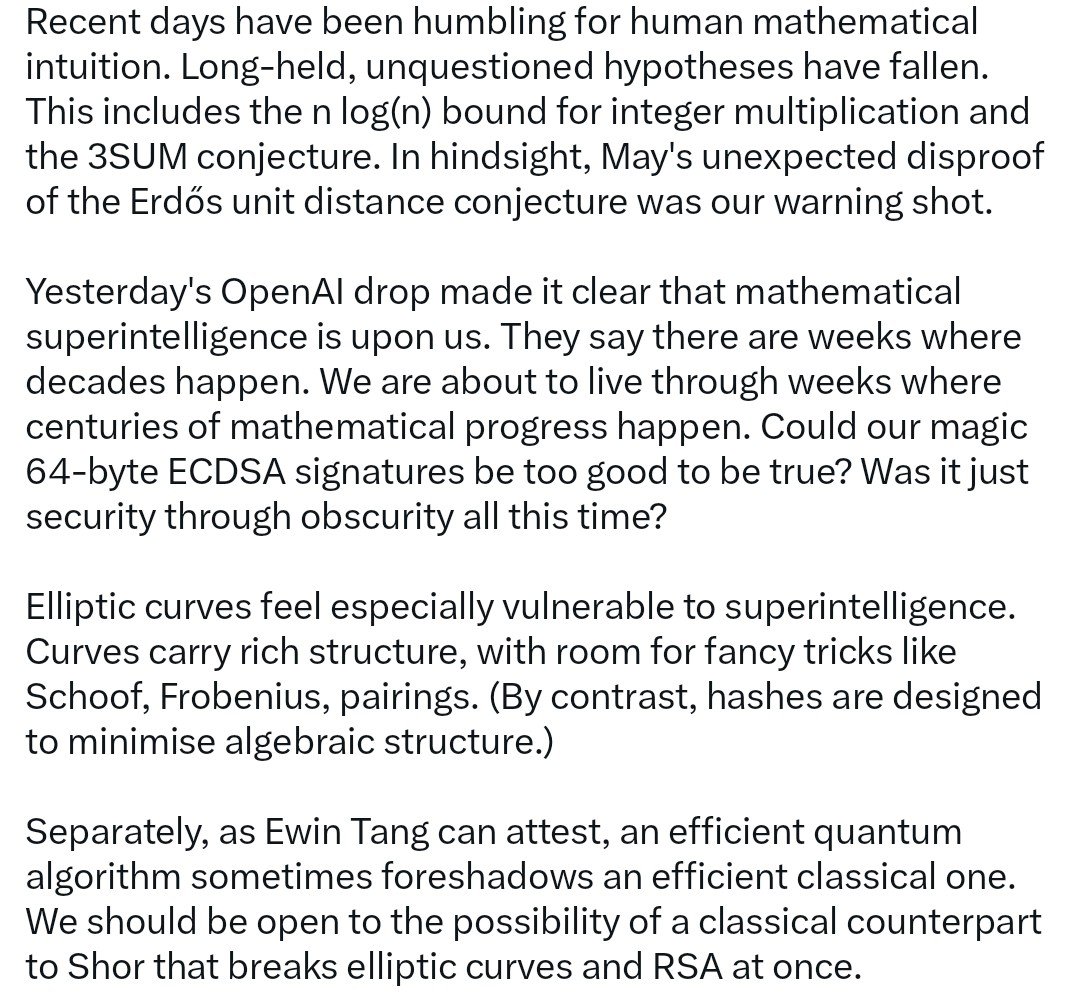 OpenAI 722项数学成果密码学占比低,引量子审查猜测