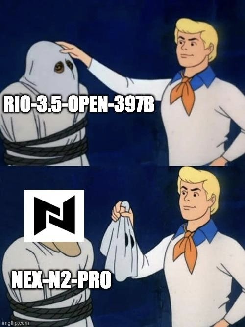 Rio 3.5模型实为开源模型Nex N2 Pro的变体