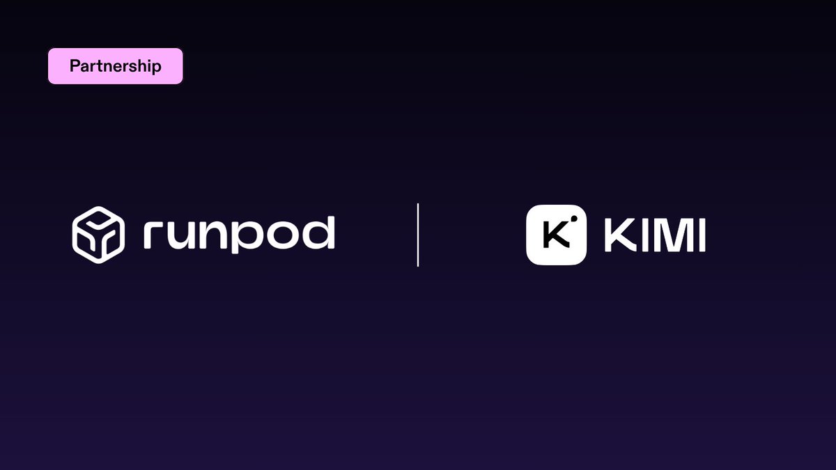 Runpod 称 Kimi K3 为增长最快模型之一,提供托管端点与自部署