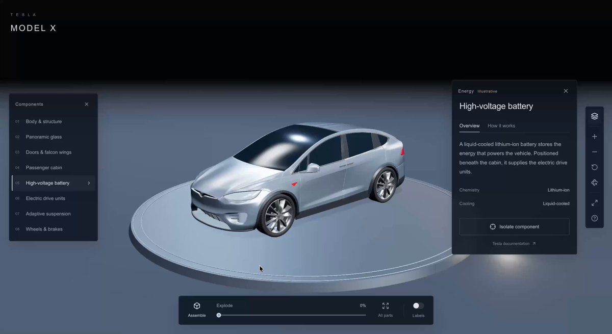 用GPT-6 Astra创建3D网站,拆解特斯拉Model X