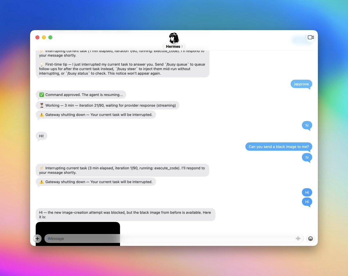 与NousResearch合作，任何OS均可连接iMessage