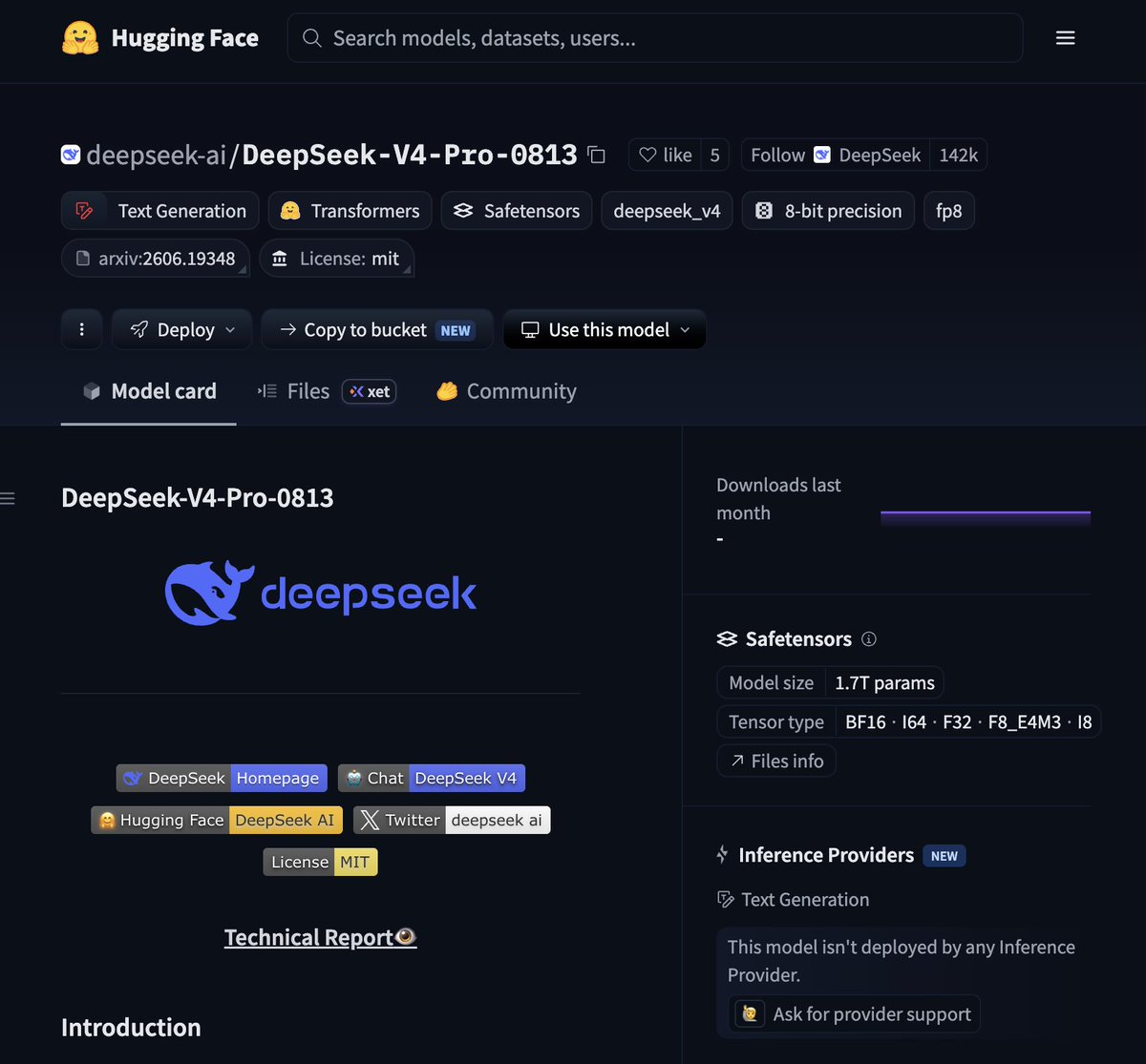 DeepSeek-V4-Pro-0813权重开源发布