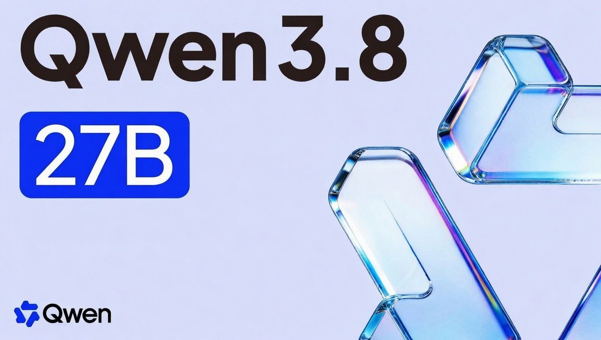 Qwen3.8系列发布，27B开源，Max版参数2.4T，新基准