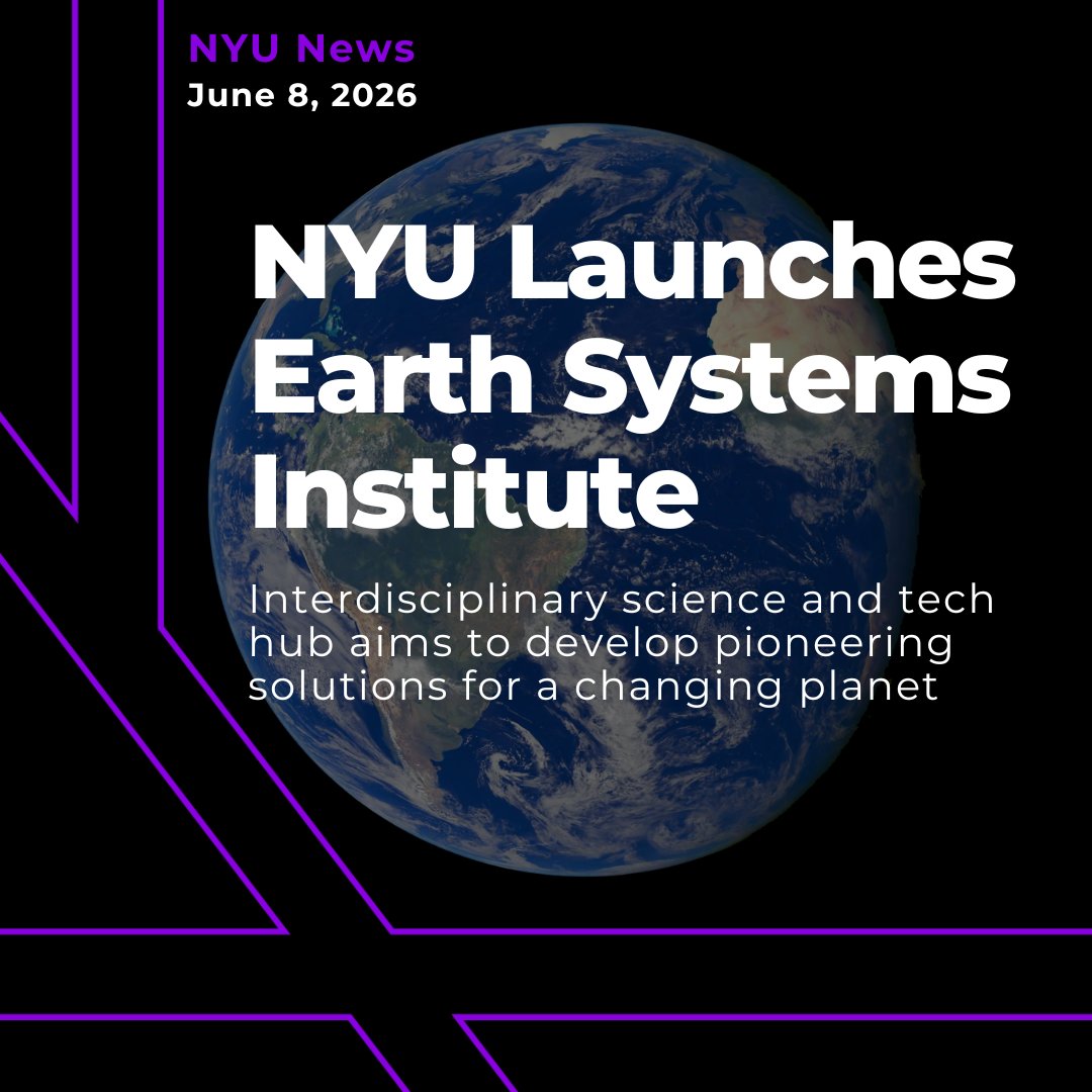 NYU成立地球系统研究所，用AI预测环境变化