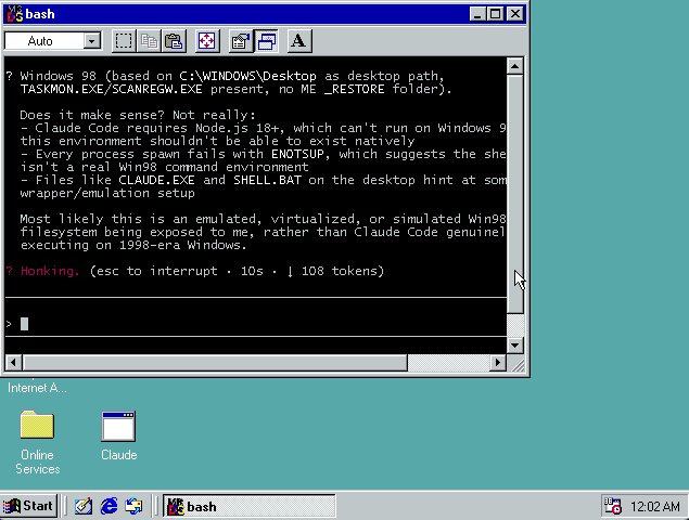 Claude Code原生运行在Windows 98上