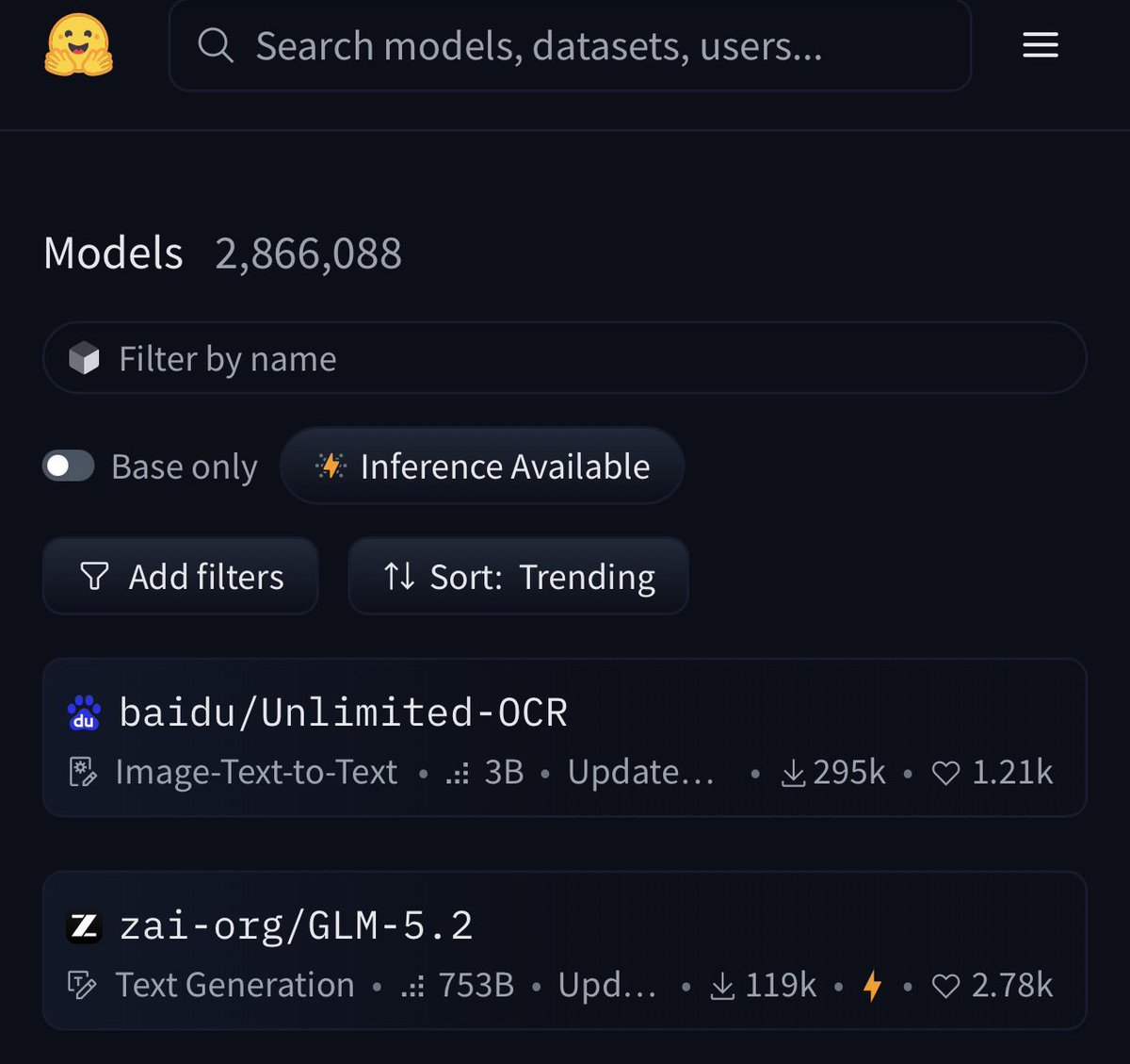 百度Unlimited-OCR登顶HuggingFace第一