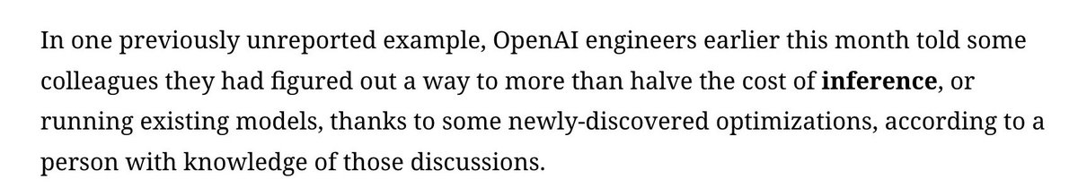 OpenAI将推理成本减半