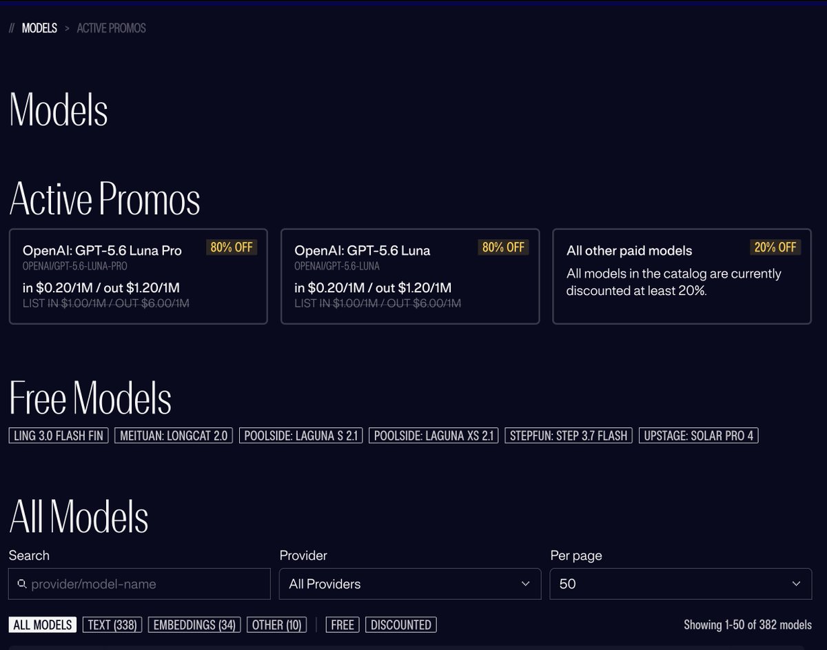 Nous Portal 仍在运行，提供多种模型折扣和云代理服务。