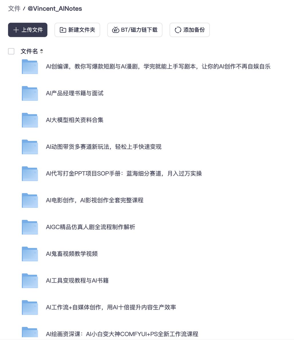 AI资料合集，涵盖创作、产品、变现等