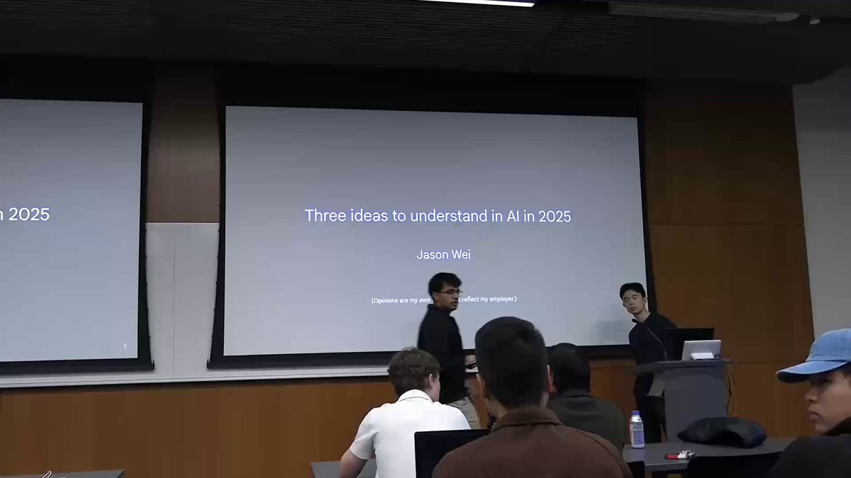 Jason Wei 斯坦福演讲：理解 2025 年 AI 格局的三大思维框架