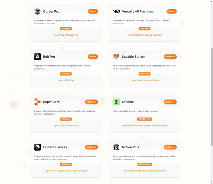 用户通过 Lenny 的 Newsletter 获得 Cursor AI Pro 一年订阅等优惠