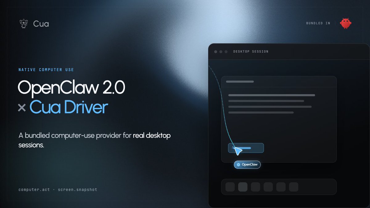 OpenClaw 2.0发布,集成计算机操作体验,支持多智能体工作流。