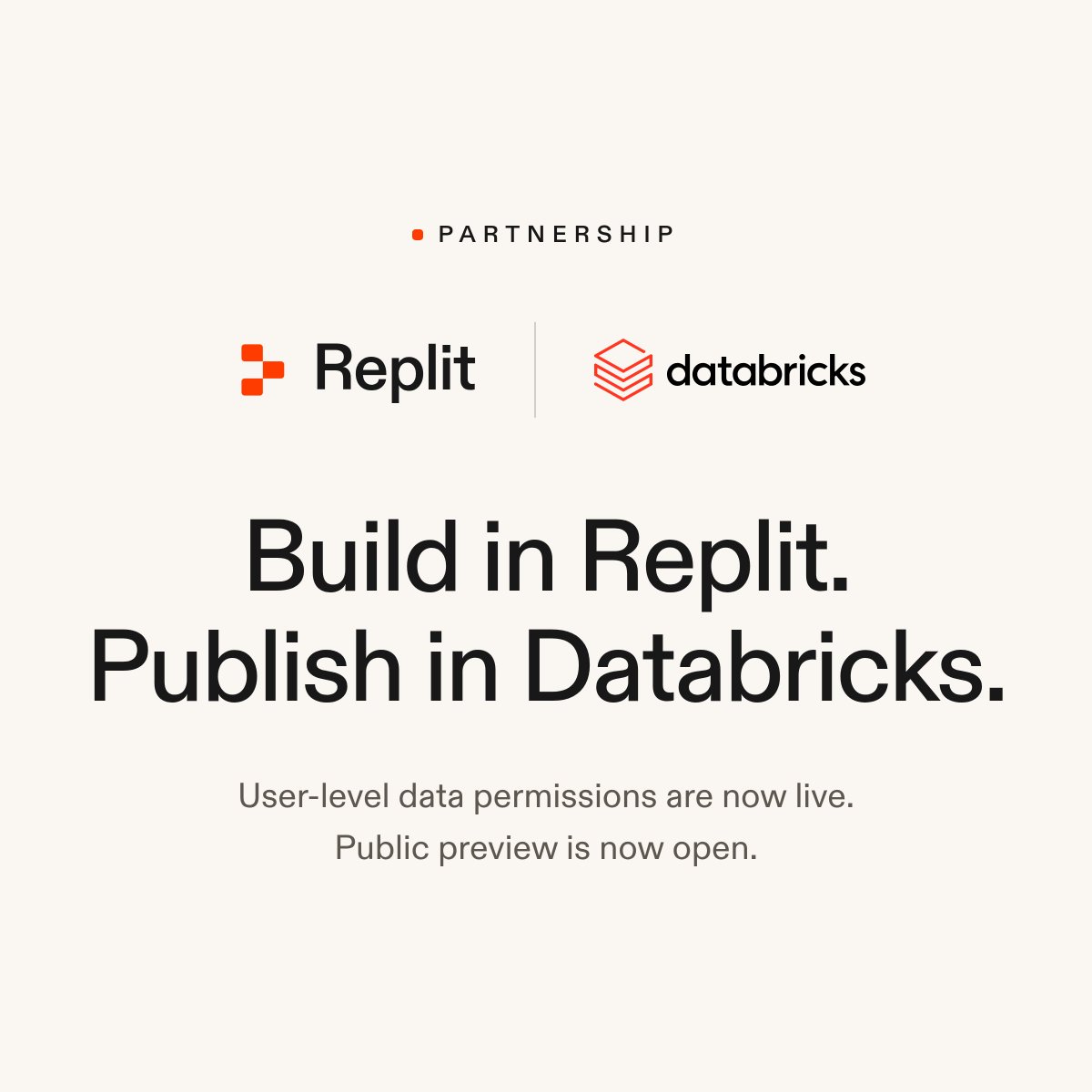 Replit与Databricks集成升级，实现细粒度数据权限应用