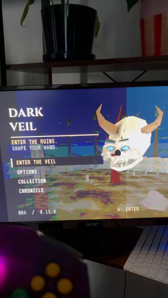 Astra 为 M64 硬件一次性 demake 了 Dark Veil，打磨后不错。