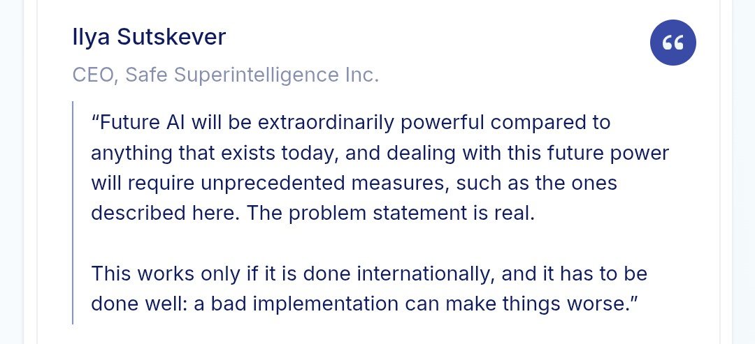 Ilya Sutskever 签署前沿节奏信函。