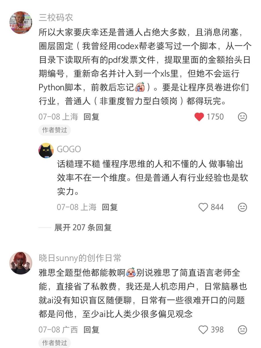 大家用Codex赚钱，调侃快财富自由