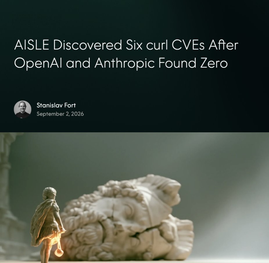 AISLE发现curl 6个零日漏洞，OpenAI/Anthropic工具漏报