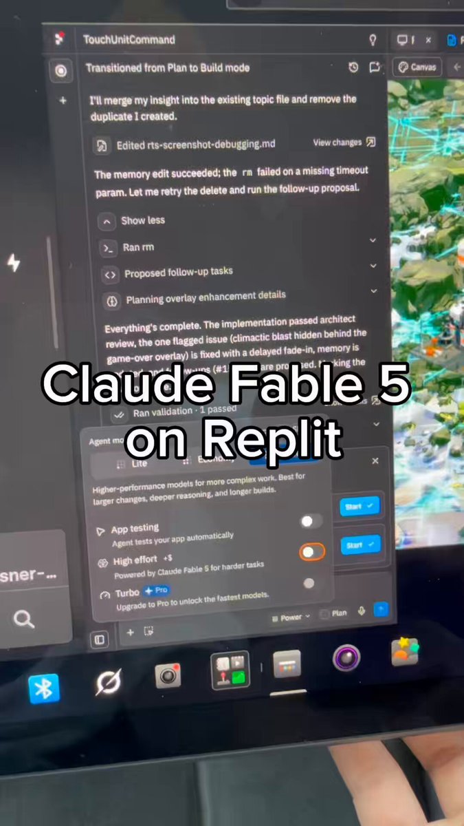转推：在特斯拉中用Claude和Replit生成程序化图形