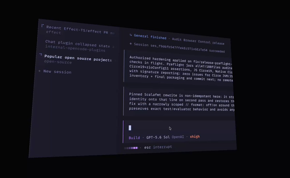 opencode v2 新增 /rename 参数,可自动重命名对话。