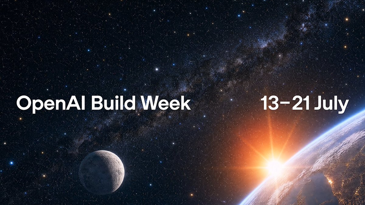 OpenAI Build Week开放报名,用Codex构建项目