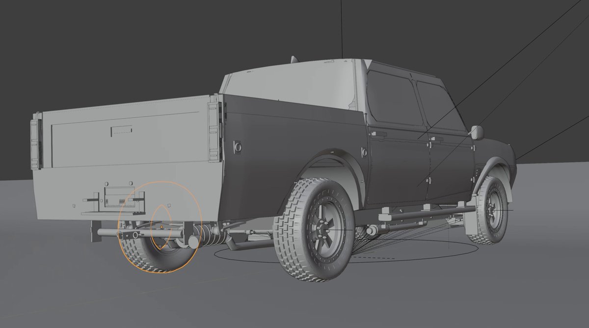 DeepSeek V4.1 Flash 能在 Blender 中生成机械精确的皮卡模型，未来可全本地运行