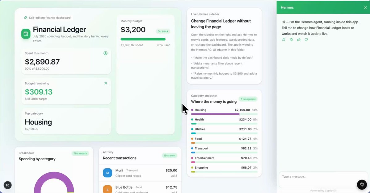 Hermes代理可在任意应用中自动化工作。