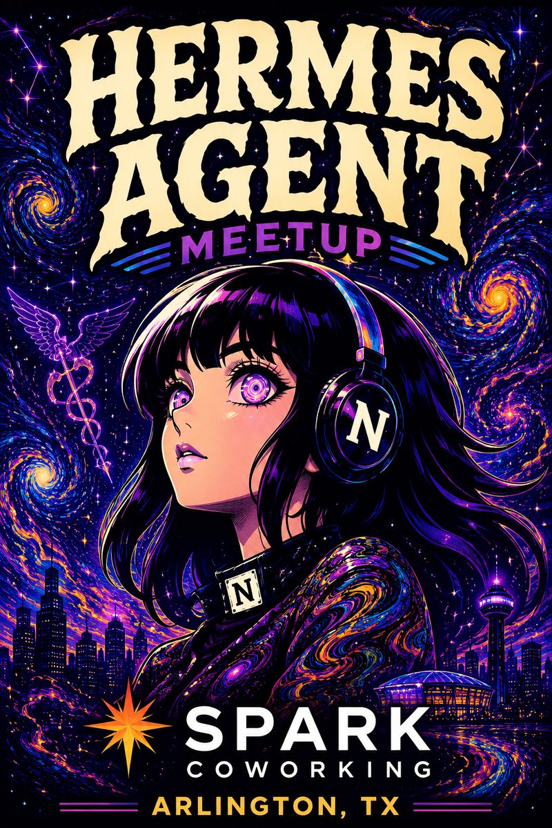 Hermes Agent meetup在德州举行，讨论开源AI代理