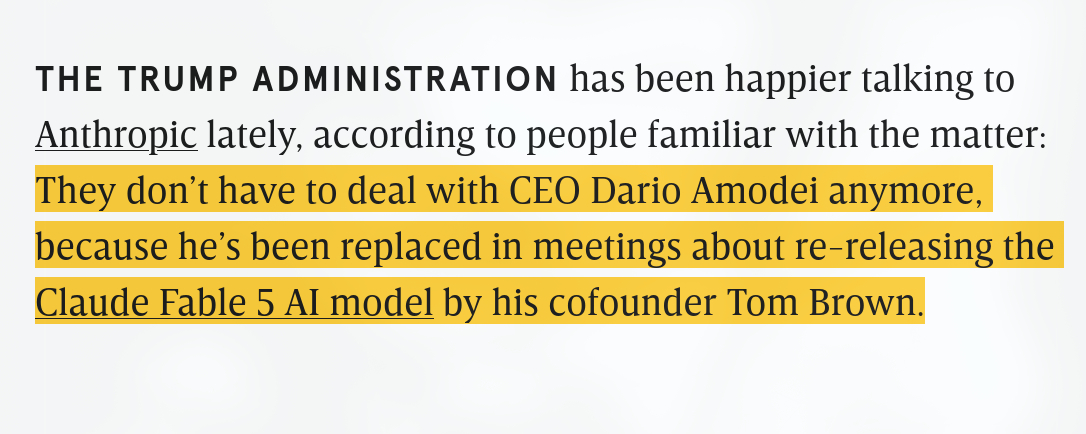 Dario Amodei触发安全过滤器，对话自动转给Tom Brown