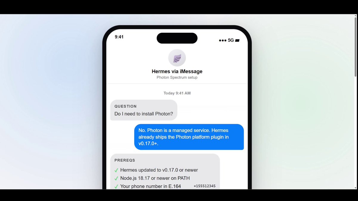 在iMessage上使用Hermes Agent的教程