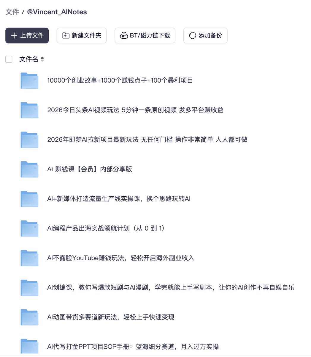 AI资料合集：创业故事、项目案例、视频变现等