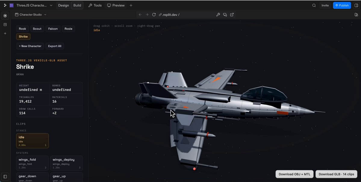 转发：Replit 的 ThreeJS Studio 设计工具，令人惊叹