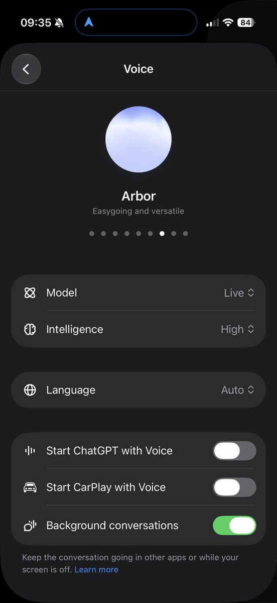 指导ChatGPT iOS中启用Codex Voice背景对话