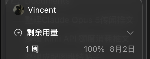 Codex周额度重置，满血回归