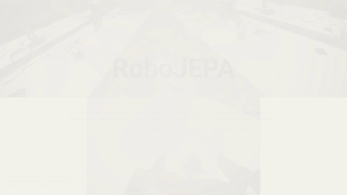 发布 RoboJEPA:首个多具身世界模型缩放定律,开源 8B 参数 checkpoint 及代码