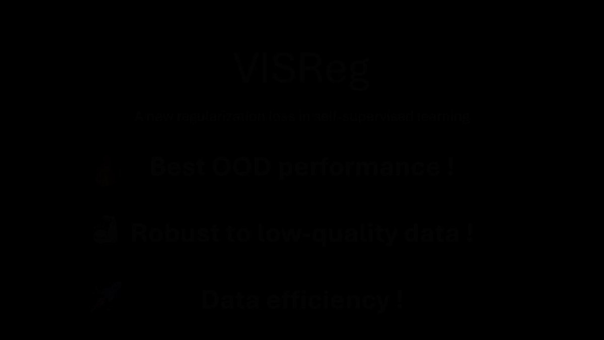 介绍VISReg，一种新的正则化SSL方法，达到SOTA泛化性能