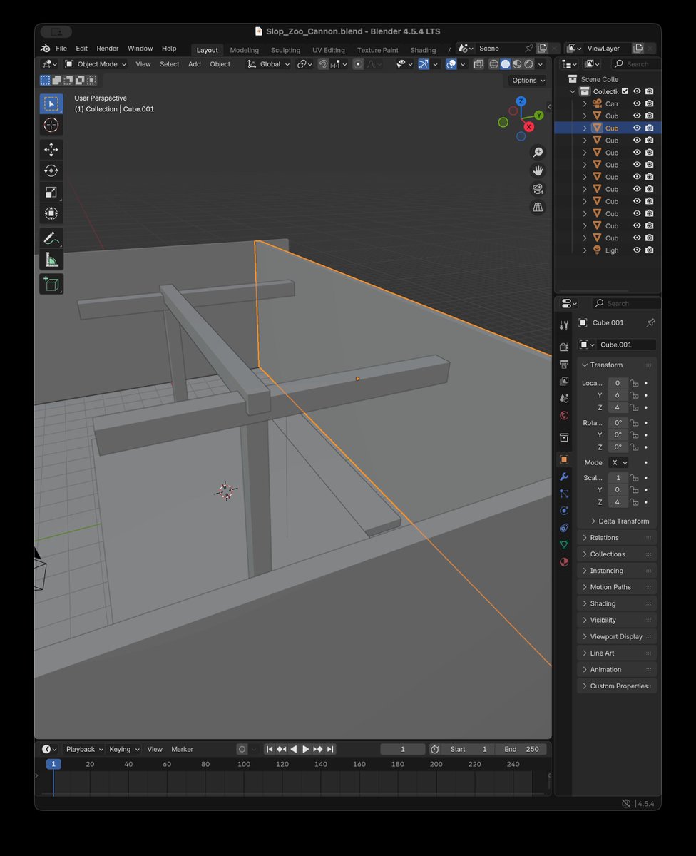 GPT-sol用CUA在Blender中制作大炮。