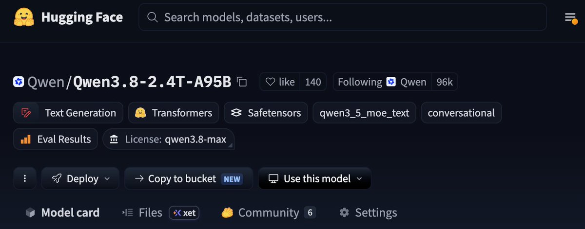 Qwen3.8-Max权重发布，2.4T总参数，开源AI进展