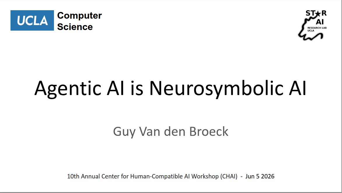 转推：近期演讲题为“Agentic AI is Neurosymbolic AI”