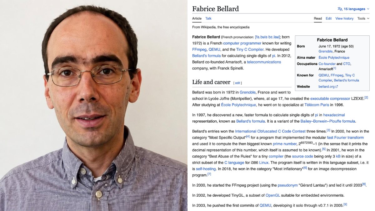 法国工程师Fabrice Bellard的低调贡献：FFmpeg、QEMU及LLM项目