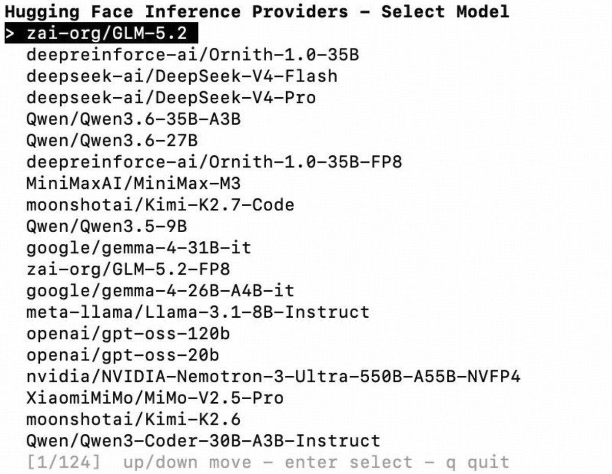 GLM-5.2可通过Hugging Face在Claude Code中使用