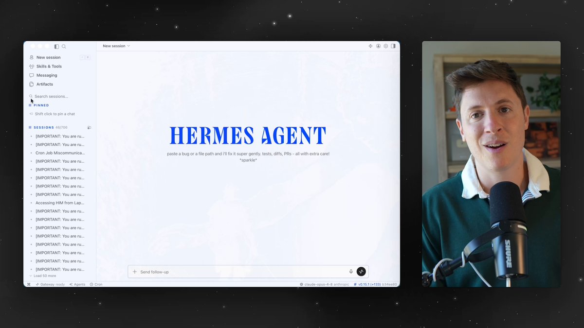 Hermes发布桌面AIAgent应用，功能全面