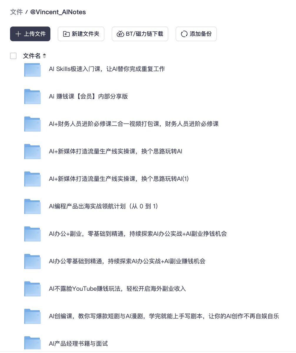 AI资料合集，覆盖技能、赚钱、编程等。