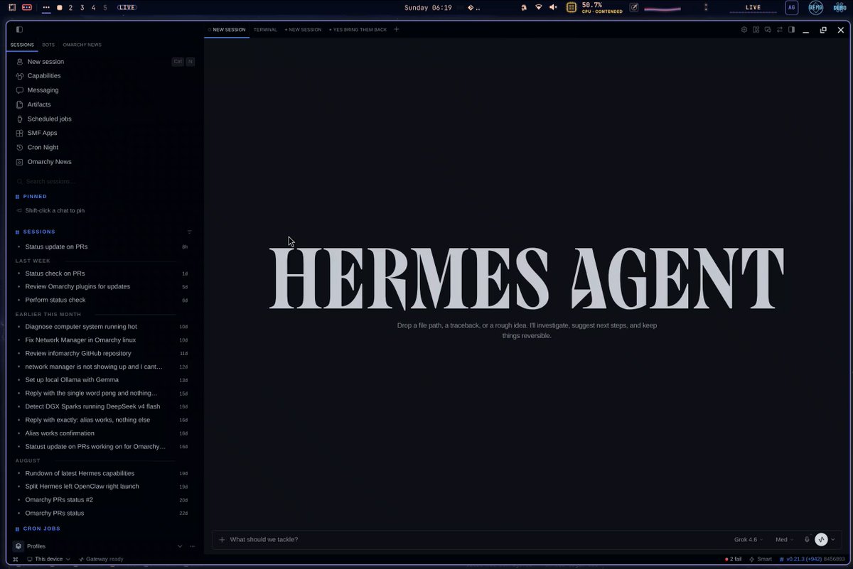 用户度假期间用 iPhone 远程指挥 agent 基于 Hermes 插件开发迭代